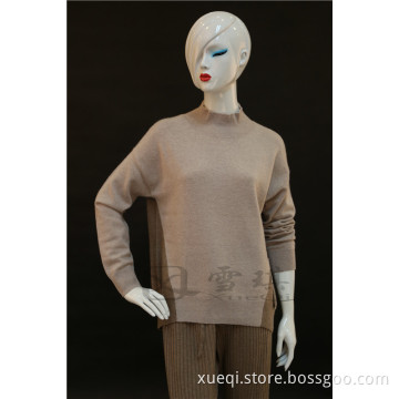 100% Cashmere Two Tone Loose Sweater